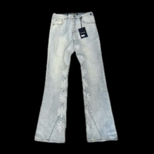 Lost-Shadow Flared Jeans Light Blue