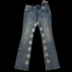 Lost-Shadow Flared Jeans Light Blue